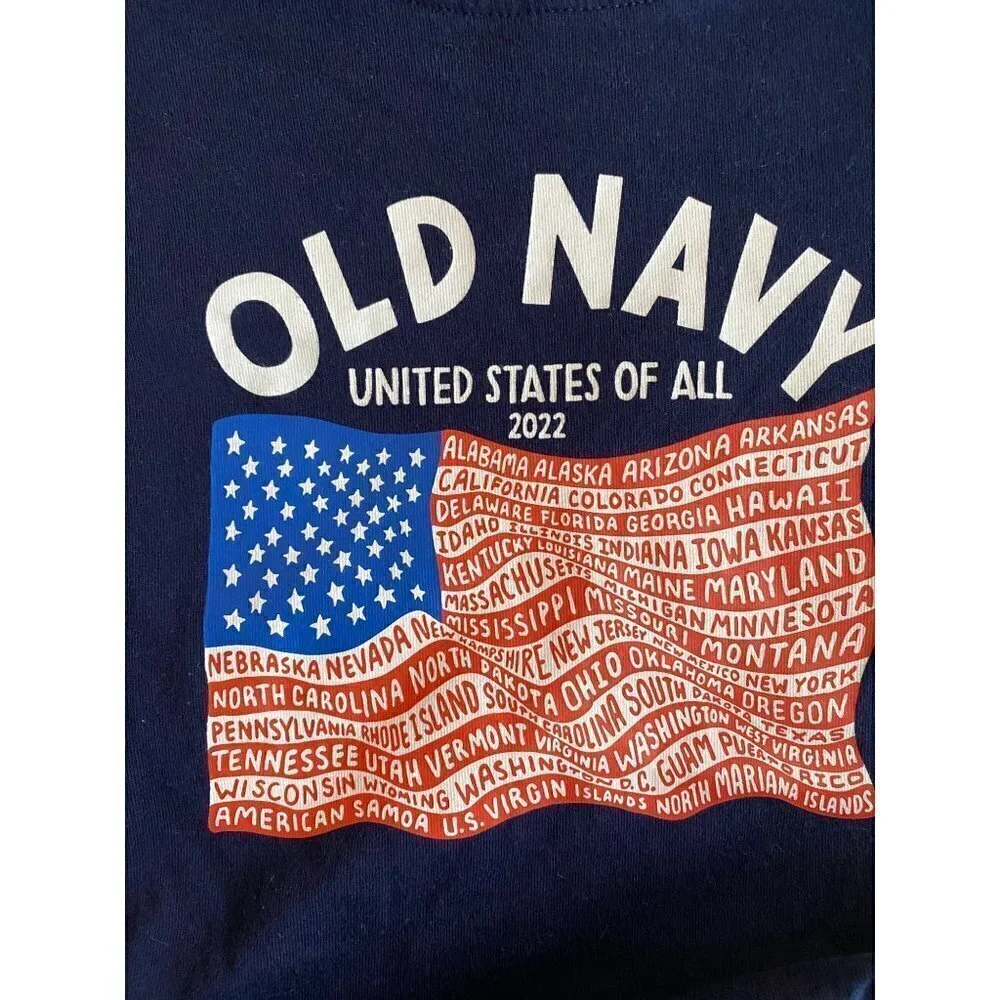 Old Navy American Flag shirt size 5T